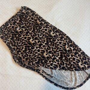 Leopard Cheetah Print Women's Midi Skirt